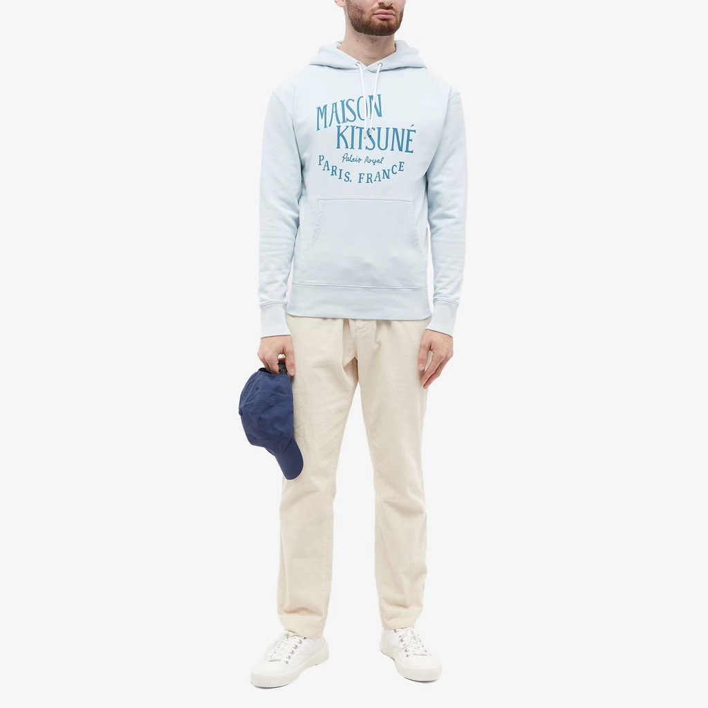 Maison Kitsune Palais Royal Classic Hoodie Grey Blue